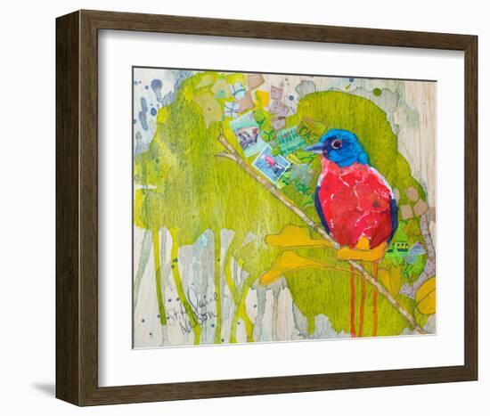 Painted Bunting-null-Framed Art Print