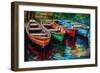 Painted Canoes-Sasha-Framed Giclee Print