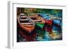 Painted Canoes-Sasha-Framed Giclee Print