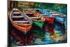 Painted Canoes-Sasha-Mounted Giclee Print