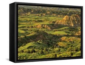 Painted Canyon after Storm in Theodore Roosevelt National Park, North Dakota, USA-Chuck Haney-Framed Stretched Canvas