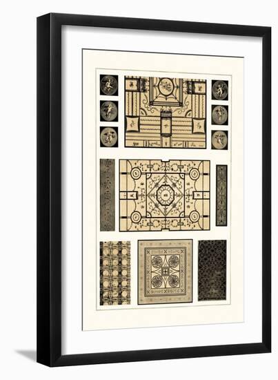 Painted Ceilings and Pavements from Pompeii-J. Buhlmann-Framed Art Print