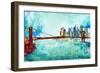 Painted City-James Zheng-Framed Art Print