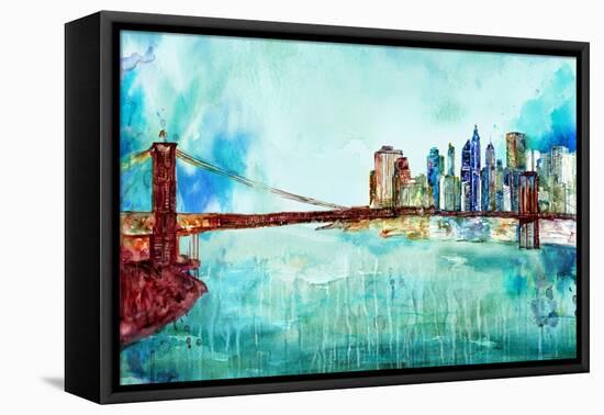 Painted City-James Zheng-Framed Stretched Canvas