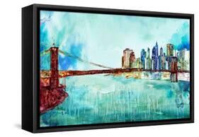 Painted City-James Zheng-Framed Stretched Canvas