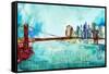 Painted City-James Zheng-Framed Stretched Canvas