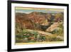 Painted Cliffs, Apache Trail, Arizona-null-Framed Premium Giclee Print