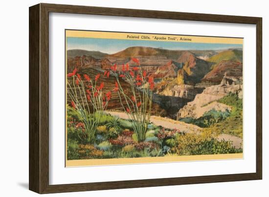 Painted Cliffs, Apache Trail, Arizona-null-Framed Art Print