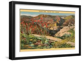 Painted Cliffs, Apache Trail, Arizona-null-Framed Art Print