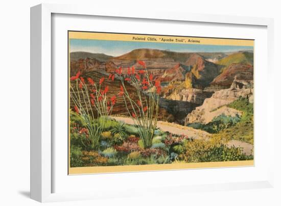 Painted Cliffs, Apache Trail, Arizona-null-Framed Art Print