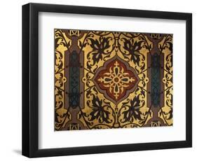 Painted Cloth in Henry II Style, Chambre of Catherine de Medici, Ch?au de Blois, France-null-Framed Giclee Print