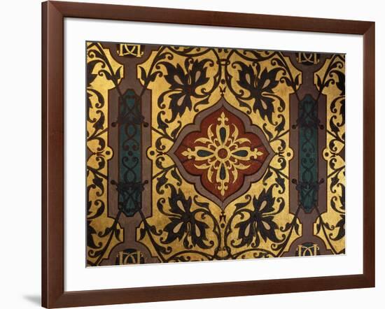 Painted Cloth in Henry II Style, Chambre of Catherine de Medici, Ch?au de Blois, France-null-Framed Giclee Print