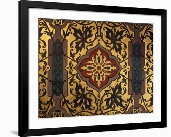 Painted Cloth in Henry II Style, Chambre of Catherine de Medici, Ch?au de Blois, France-null-Framed Giclee Print