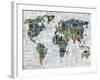 Painted Colour Map-Paul Duncan-Framed Giclee Print