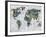 Painted Colour Map-Paul Duncan-Framed Giclee Print