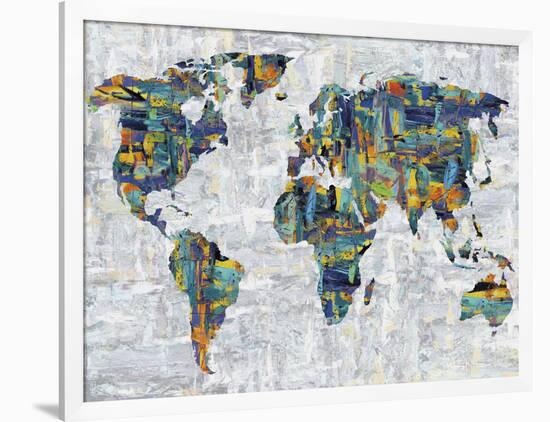 Painted Colour Map-Paul Duncan-Framed Giclee Print