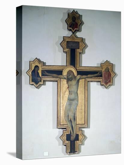 Painted Crucifix-Pietro Lorenzetti-Stretched Canvas