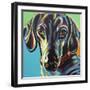 Painted Dachshund I-Carolee Vitaletti-Framed Art Print