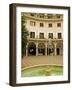 Painted Decorated Arch Gallery and Fountain of the Plaza Del Cabildo, Seville, Andalucia, Spain-Guy Thouvenin-Framed Photographic Print