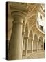 Painted Decorated Arch Gallery of the Plaza Del Cabildo, Seville, Andalucia, Spain, Europe-Guy Thouvenin-Stretched Canvas