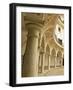 Painted Decorated Arch Gallery of the Plaza Del Cabildo, Seville, Andalucia, Spain, Europe-Guy Thouvenin-Framed Photographic Print