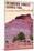 Painted Desert - Petrified Forest National Park-Lantern Press-Mounted Art Print