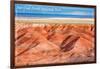 Painted Desert - Petrified Forest National Park-Lantern Press-Framed Art Print