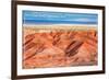 Painted Desert - Petrified Forest National Park-Lantern Press-Framed Premium Giclee Print