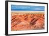 Painted Desert - Petrified Forest National Park-Lantern Press-Framed Art Print