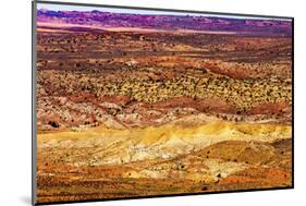 Painted Desert Yellow Grass Lands Orange Sandstone Red Fiery Furnace Arches National Park Moab Utah-BILLPERRY-Mounted Photographic Print