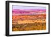 Painted Desert Yellow Grass Lands Orange Sandstone Red Moab Fault Arches National Park Moab Utah-BILLPERRY-Framed Photographic Print