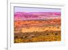 Painted Desert Yellow Grass Lands Orange Sandstone Red Moab Fault Arches National Park Moab Utah-BILLPERRY-Framed Photographic Print