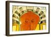 Painted Door, Tunisia, North Africa-Nico Tondini-Framed Photographic Print