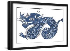 Painted Dragon-null-Framed Premium Giclee Print