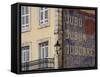 Painted Dubonnet Advert on the Wall of a Building, Belves, Aquitaine, Dordogne, France, Europe-Peter Richardson-Framed Stretched Canvas