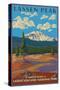 Painted Dunes Scene, Mount Lassen, California-Lantern Press-Stretched Canvas