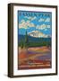 Painted Dunes Scene, Mount Lassen, California-Lantern Press-Framed Art Print