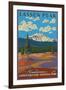 Painted Dunes Scene, Mount Lassen, California-Lantern Press-Framed Art Print