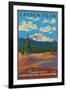 Painted Dunes Scene, Mount Lassen, California-Lantern Press-Framed Art Print