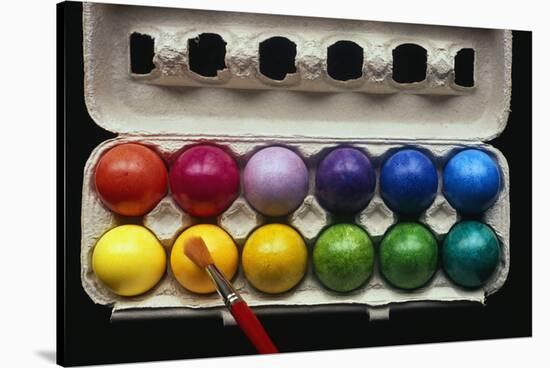 Painted Easter Eggs-Bo Zaunders-Stretched Canvas