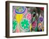 Painted Elephant, Amber Fort, India-Walter Bibikow-Framed Premium Photographic Print