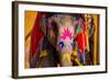 Painted Elephant, Amer Fort, Jaipur, Rajasthan, India, Asia-Laura Grier-Framed Photographic Print