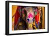 Painted Elephant, Amer Fort, Jaipur, Rajasthan, India, Asia-Laura Grier-Framed Photographic Print