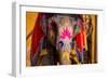 Painted Elephant, Amer Fort, Jaipur, Rajasthan, India, Asia-Laura Grier-Framed Photographic Print
