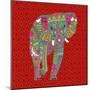 Painted Elephant Diamond-Sharon Turner-Mounted Art Print