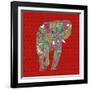 Painted Elephant Diamond-Sharon Turner-Framed Art Print