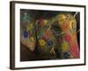 Painted Elephant, Used for Transporting Tourists, Amber Palace, Jaipur, Rajasthan, India-Jeremy Bright-Framed Photographic Print