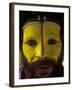 Painted Face of Native in the Huli Wigmen Tribe, Tari, Papua New Guinea-Bill Bachmann-Framed Photographic Print