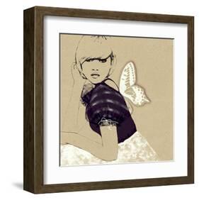 Painted Fashion Illustration-null-Framed Art Print