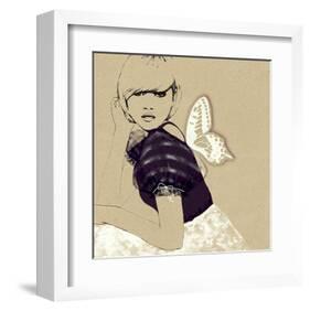 Painted Fashion Illustration-null-Framed Art Print